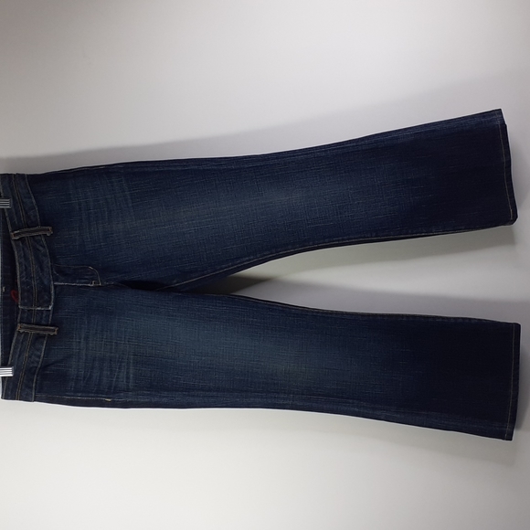 🇺🇸 Blue Cult Bootcut Blue Jeans No Pockets Snap Closure Size 28 - Picture 3 of 16